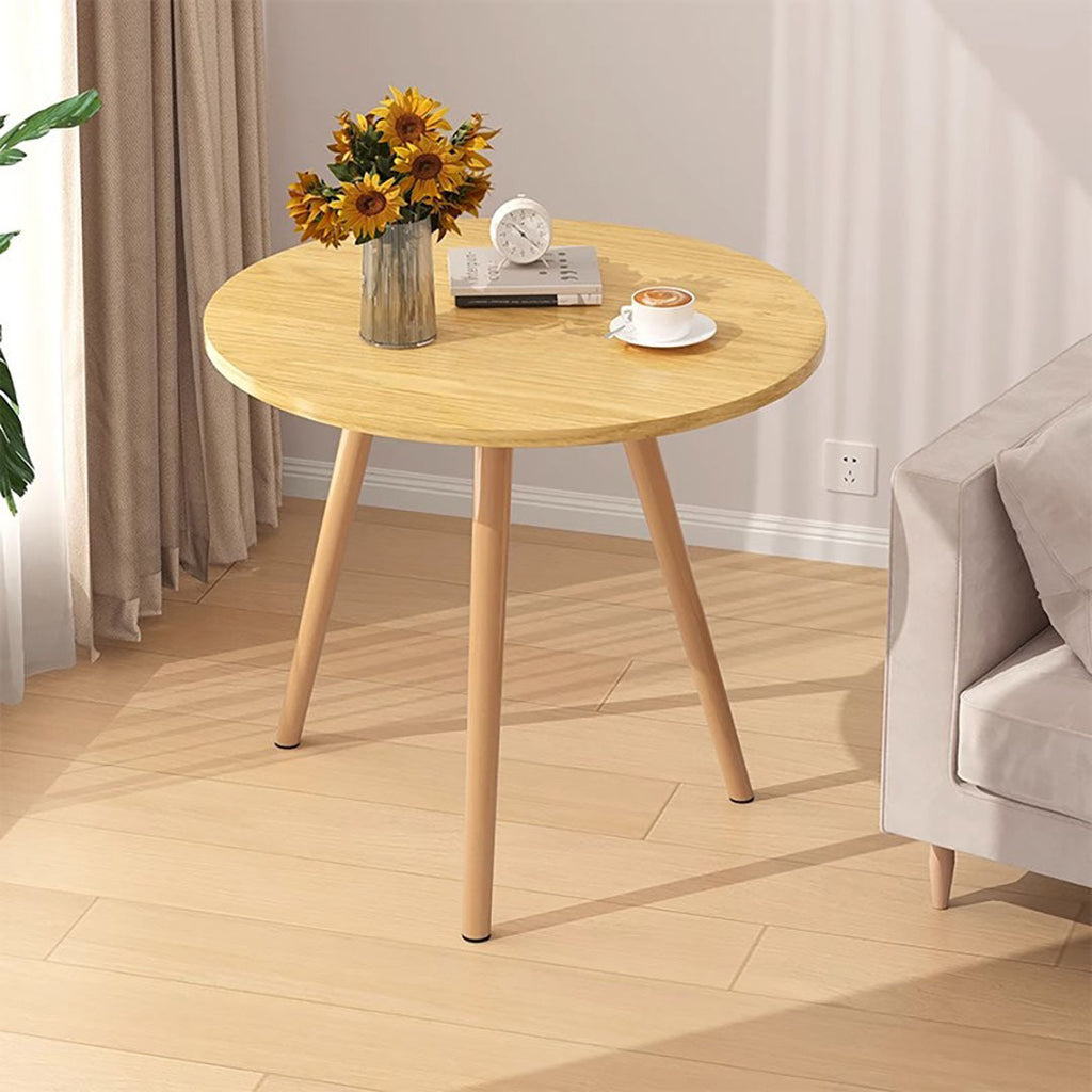 Mesa de centro auxiliar pequeña NNEAGS de nogal de 60 x 60 cm para sala de estar, balcón, decoración del hogar