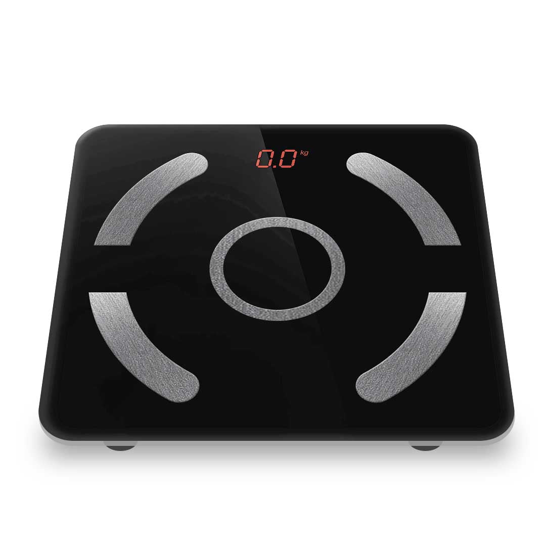 2X Wireless Bluetooth Digital Body Fat Scale Bathroom Weighing Scales Health Analyzer Weight Black NNEAGS