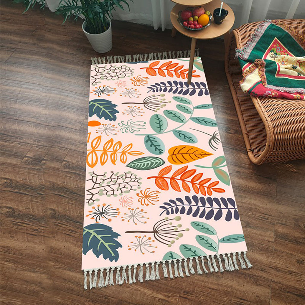 NNEAGS Alfombras de algodón suave tejidas a mano de 90 cm para sala de estar, dormitorio, decoración del hogar