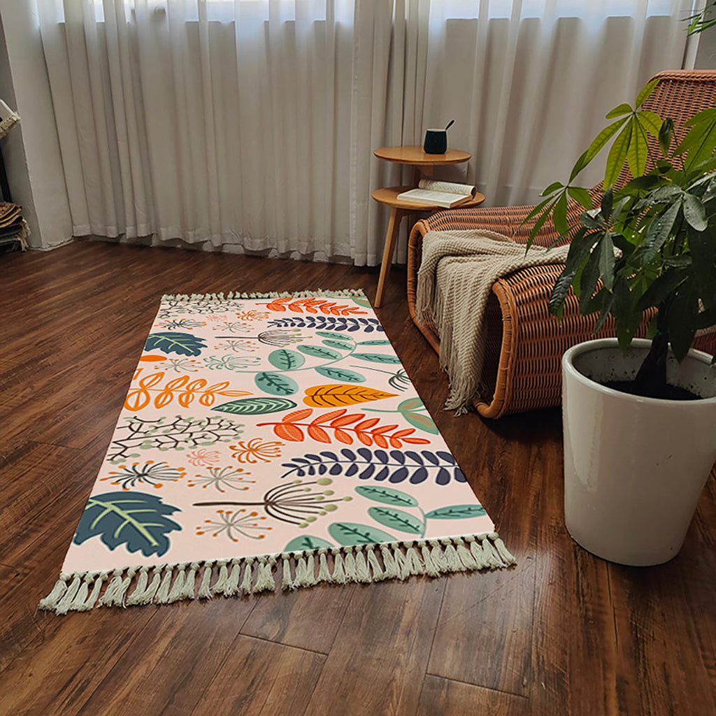 NNEAGS Alfombras de algodón suave tejidas a mano de 90 cm para sala de estar, dormitorio, decoración del hogar