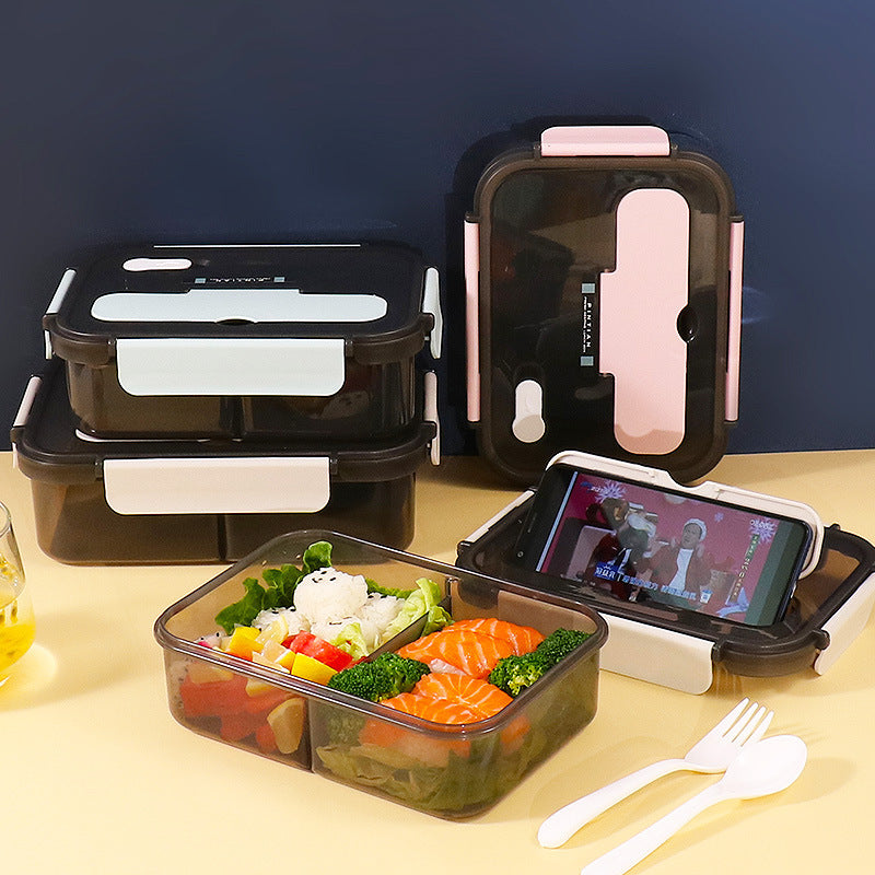 Lonchera de cocina para trabajo, estudiantes, actividades al aire libre y viajes, recipiente para calentar alimentos en microondas, caja bento, cajas para almacenar refrigerios.