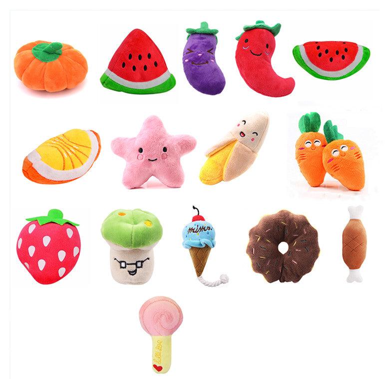 Fruity Fun Plush Pet Toy Set