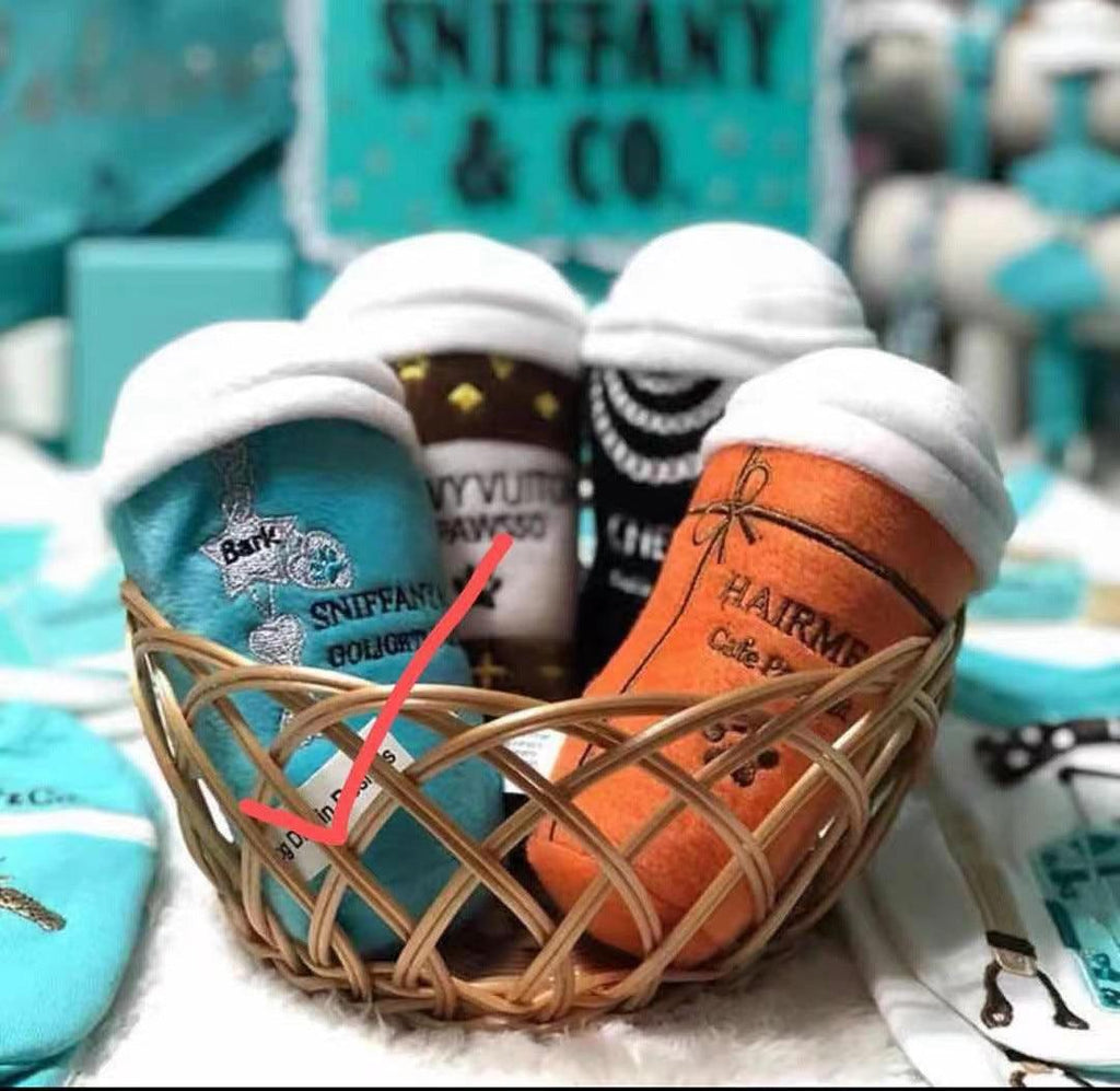 Luxury Plush Blue Sounding Pet Toy