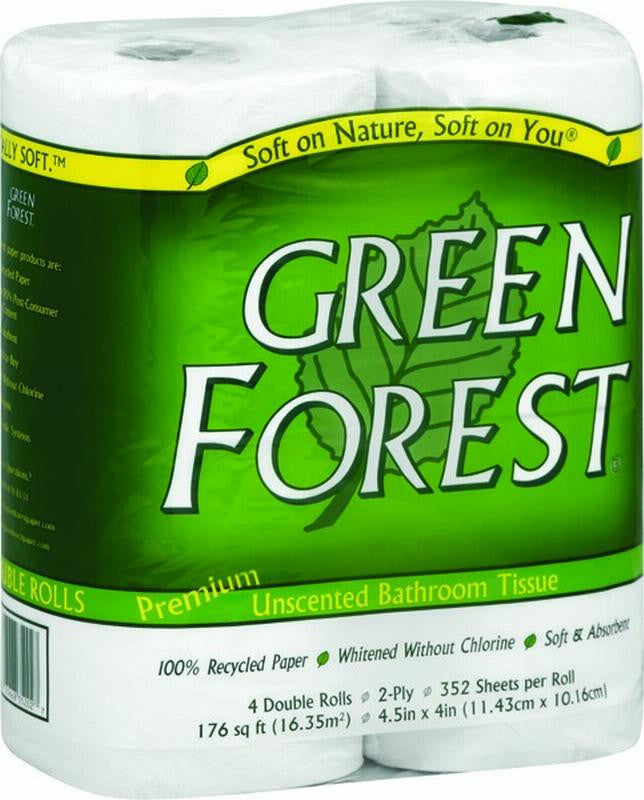 Green Forest Unscented Bathroom Tissue (12x4PK )