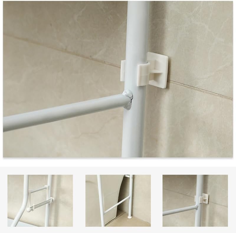 Estante de almacenamiento de 3 niveles para lavadora CARLA HOME, ideal para ahorrar espacio en el lavadero, toallas, detergente y artículos esenciales de baño.