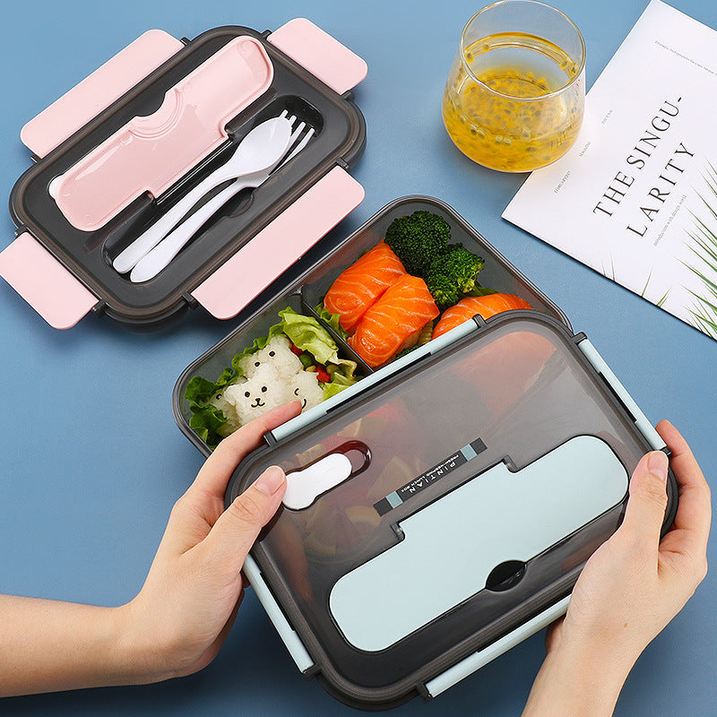 Lonchera de cocina para trabajo, estudiantes, actividades al aire libre y viajes, recipiente para calentar alimentos en microondas, caja bento, cajas para almacenar refrigerios.