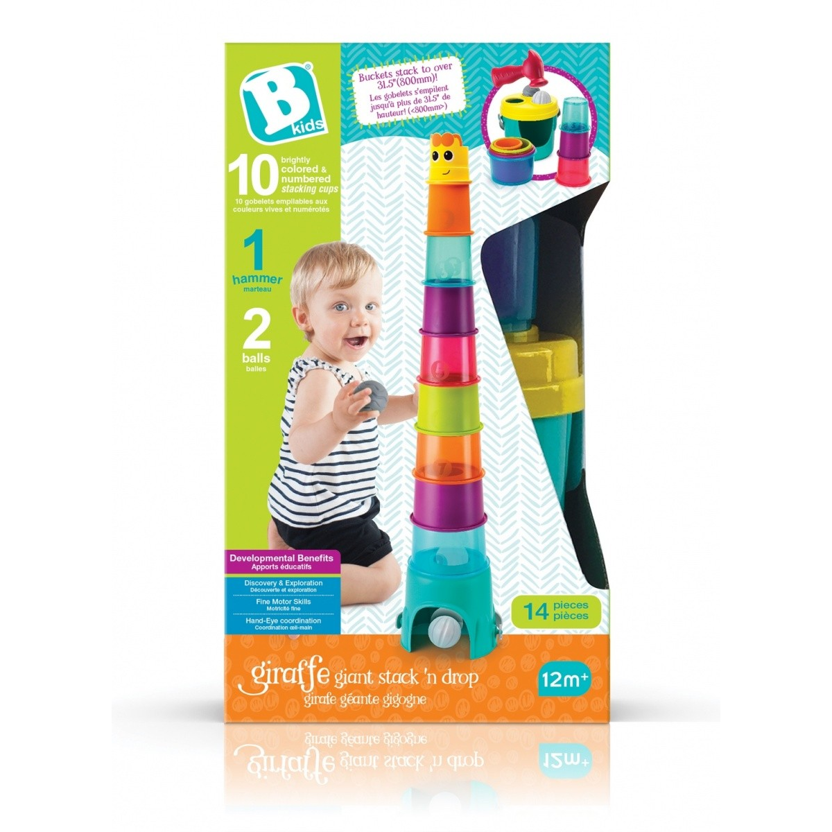 B-Kids Zsiráf torony építő játék (1164702NN)