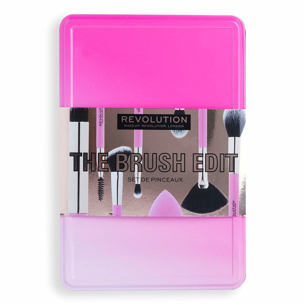 Revolution Make Up The Brush Edit Pink 8-teiliges Make-up-Pinselset