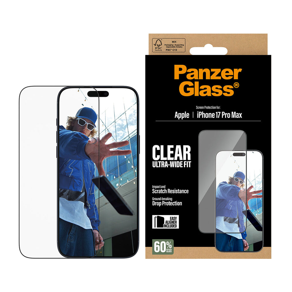 Protector de pantalla Panzer Glass PG66497 para Apple iPhone 17 Pro Max