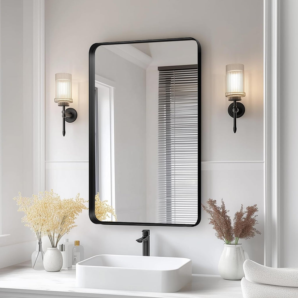 Bathroom Vanity Mirror 30x22 Aluminum Frame Durable