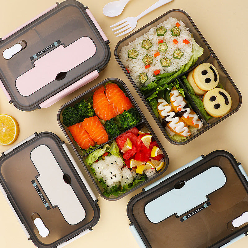 Lonchera de cocina para trabajo, estudiantes, actividades al aire libre y viajes, recipiente para calentar alimentos en microondas, caja bento, cajas para almacenar refrigerios.