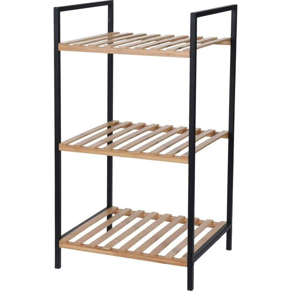 Bathroom Solutions 3-Tier Bathroom Shelf, Rack, Cabinet, Bamboo (442461)
