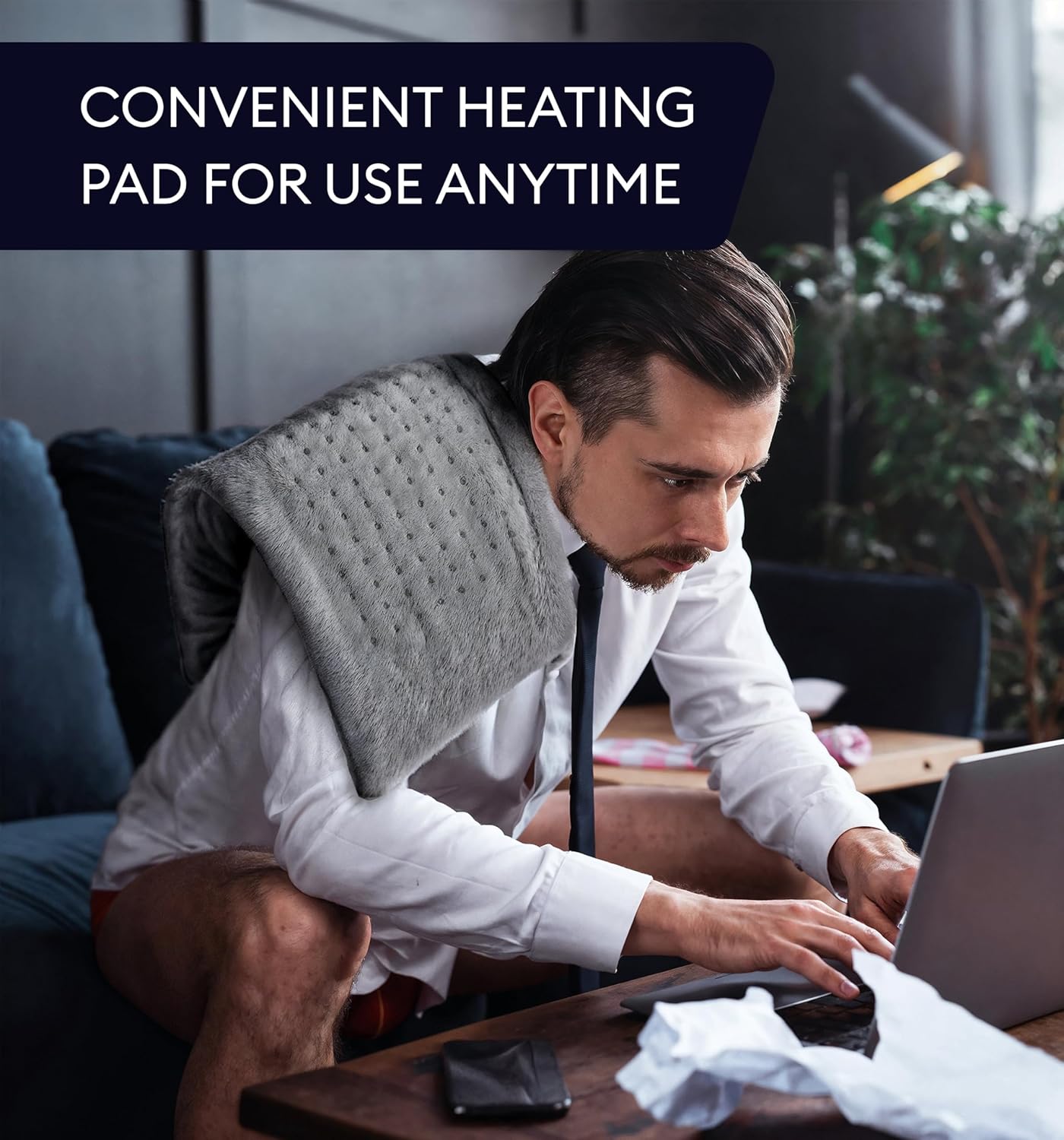 Heating Pad XXL, Soft Gray