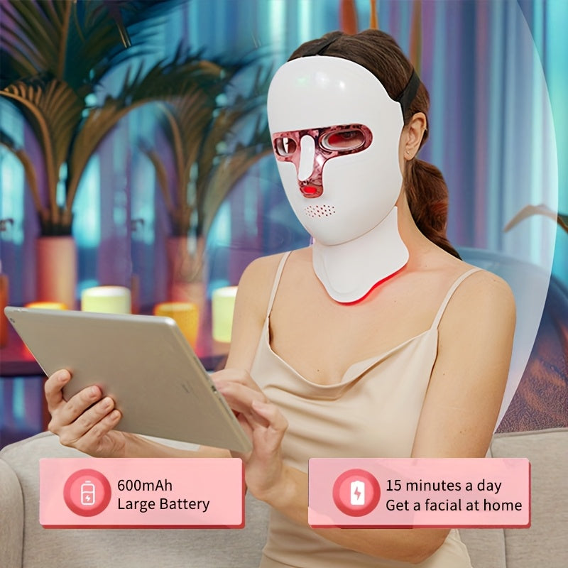 Mascarilla facial LED NNETM para el cuidado de la piel femenina (7 colores)