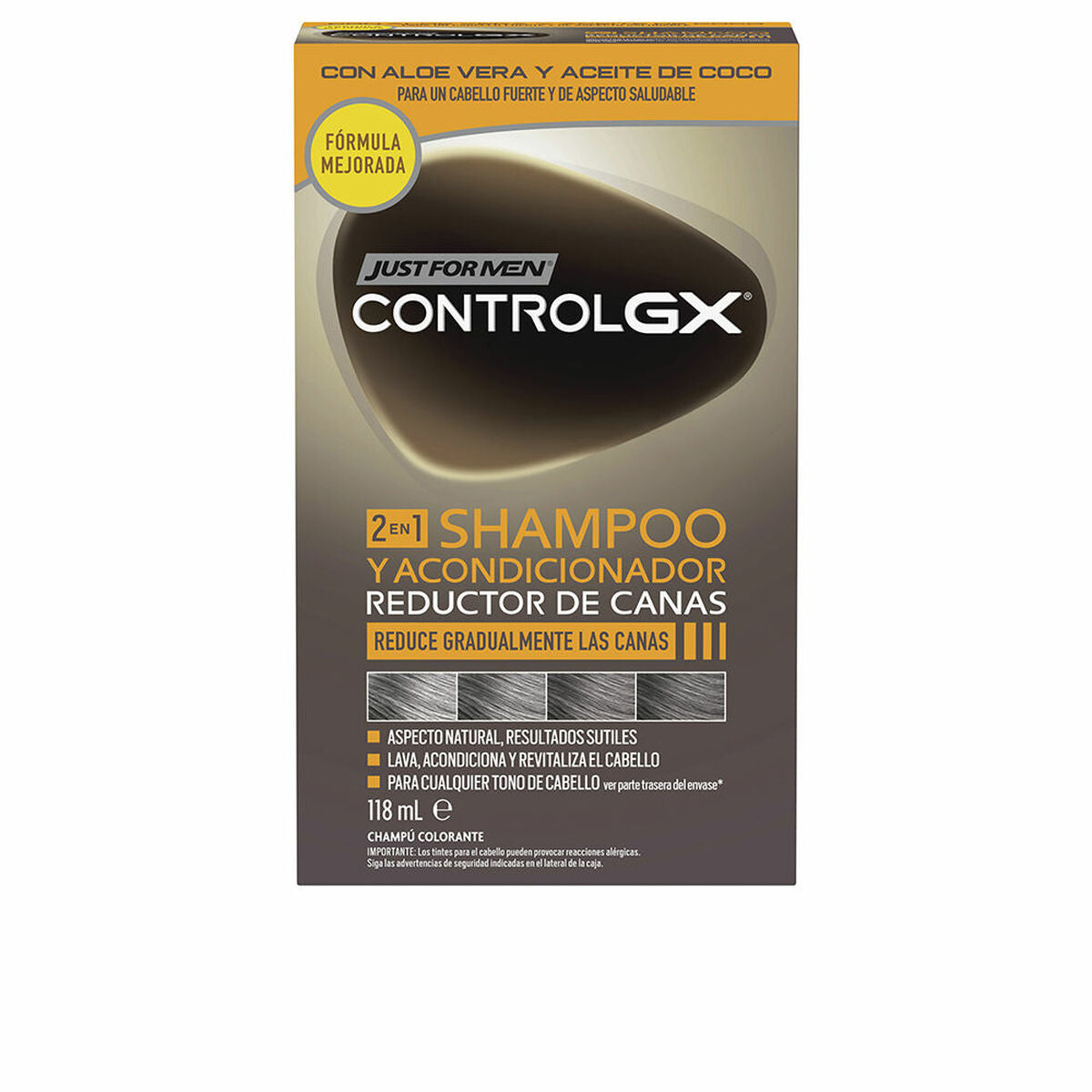 Champú y acondicionador Just For Men Control Gx 118 ml