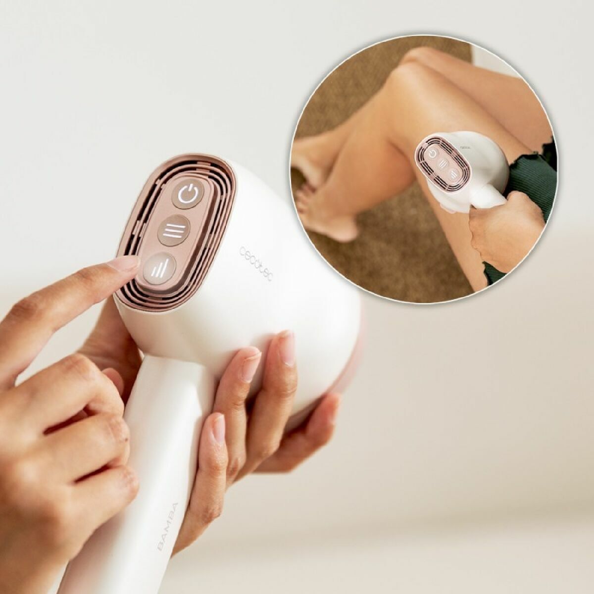 Masajeador eléctrico de mano Cecotec SkinCare Push Up Blanco