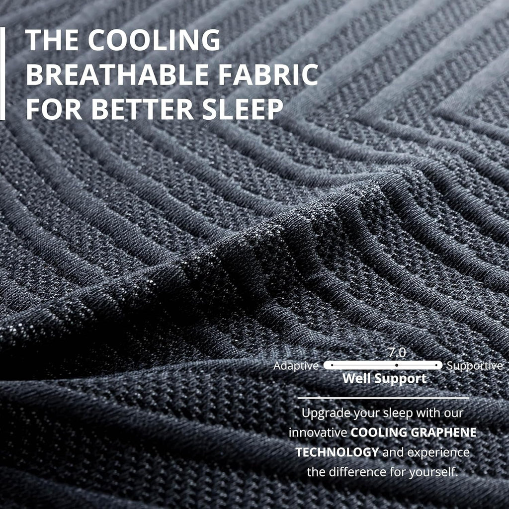 Memory-Schaum-Matratze mit Kupfergel 60 x 80 x 14