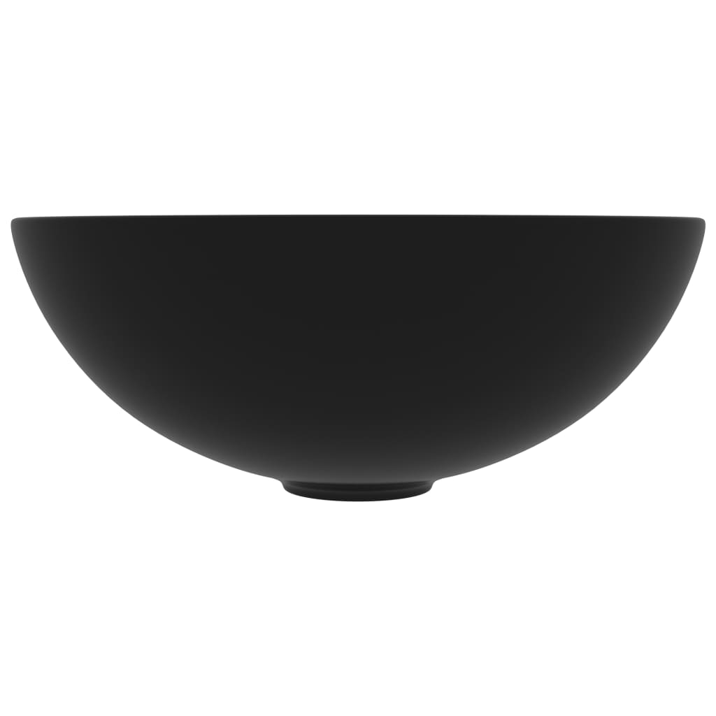 NNEVL Bathroom Sink Ceramic Matt Black Round