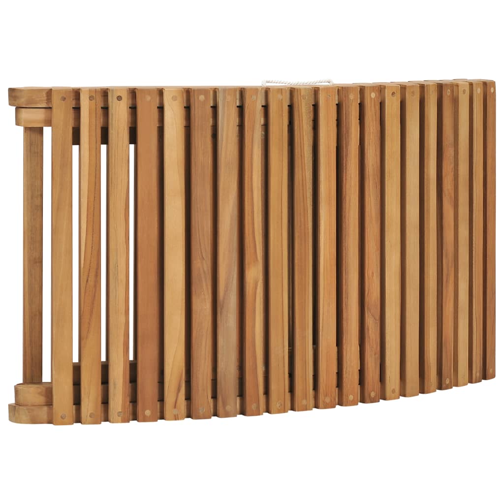 Conjunto de salón de patio plegable de 3 piezas vidaXL de madera maciza de teca