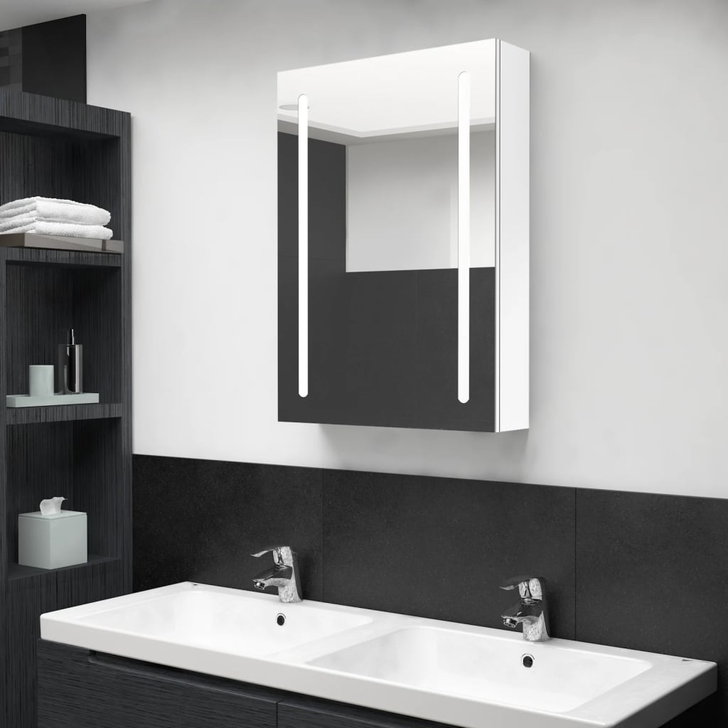 vidaXL Bathroom Cabinet Mirrored Bathroom Vanity Wall Mounted Medicine Cabinet