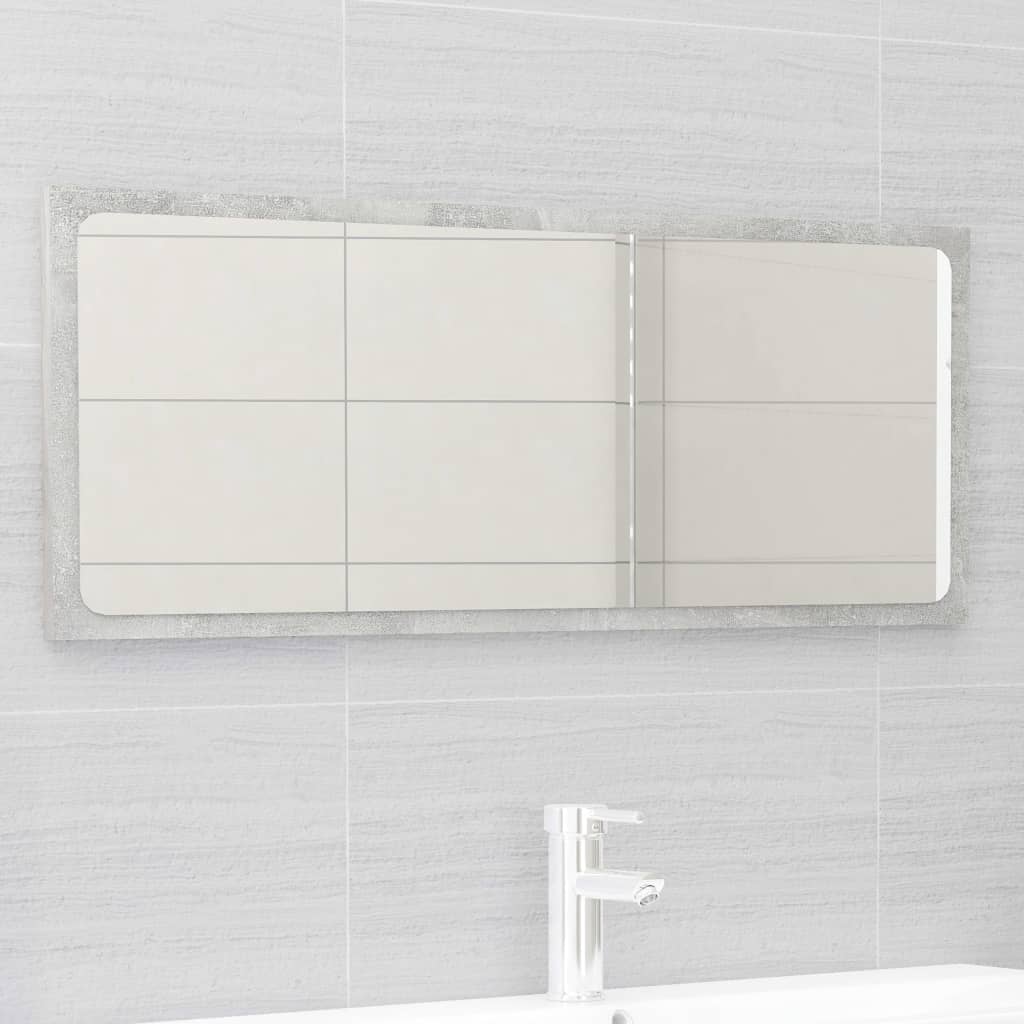 NNEVL Bathroom Furniture Set Concrete Grey Chipboard