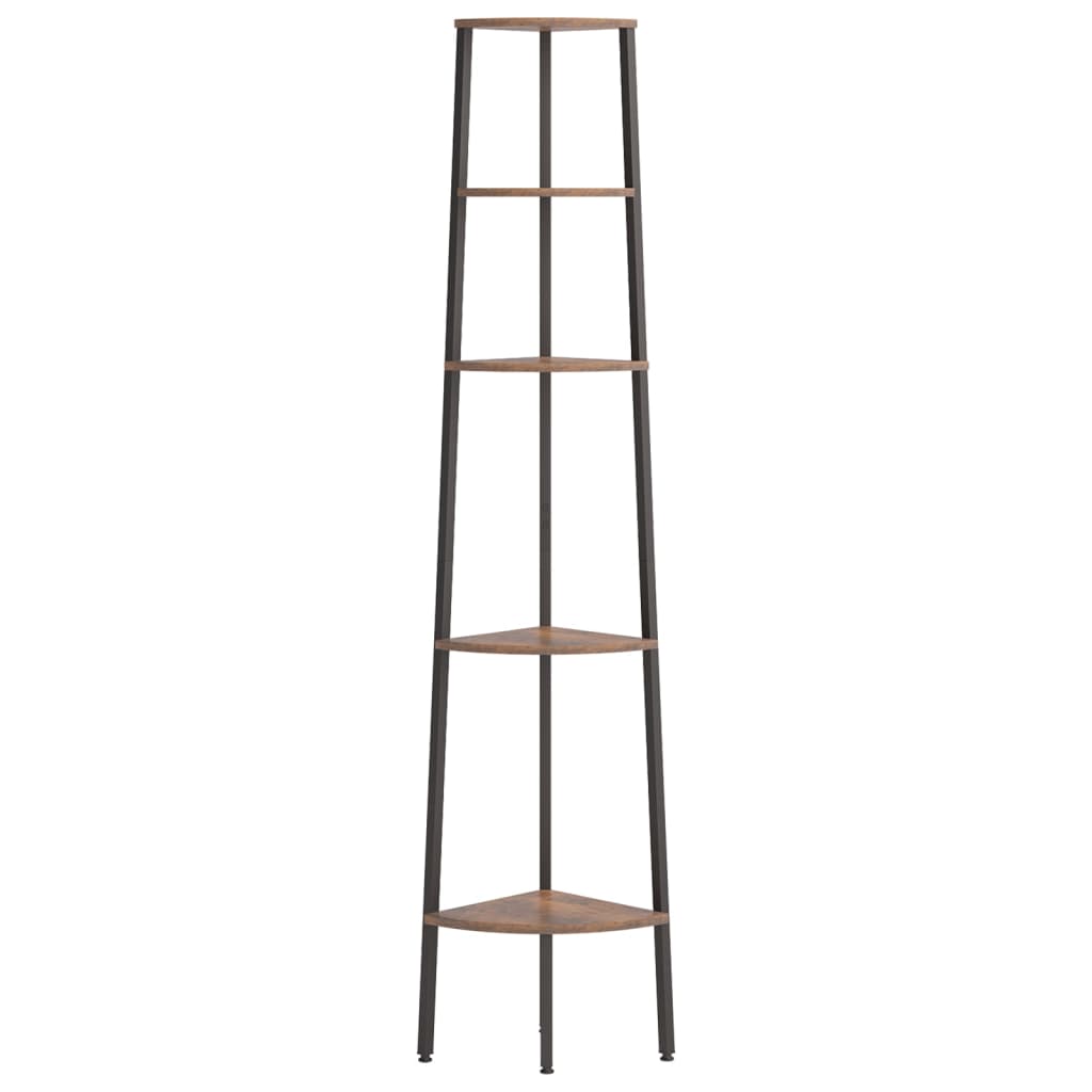 Estantería esquinera de 5 niveles vidaXL para el hogar y la sala de estar