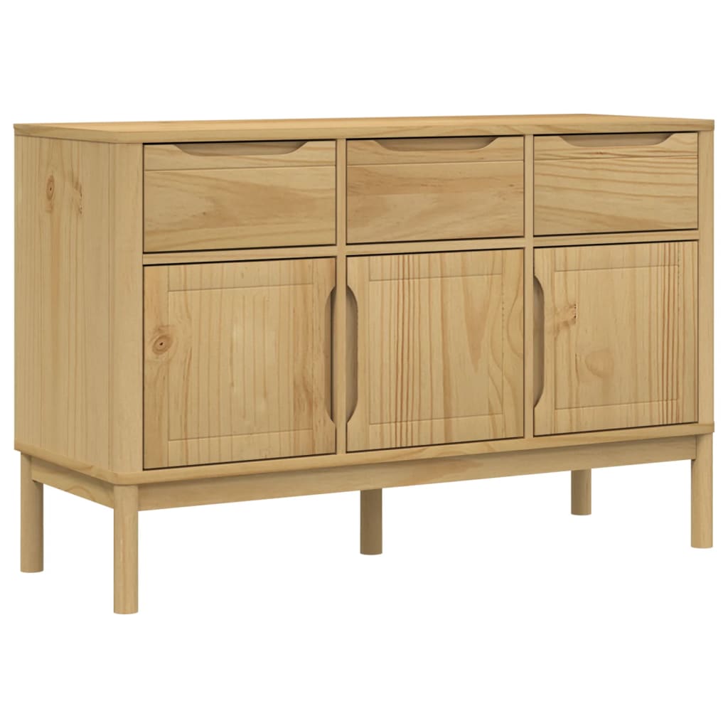 vidaXL Sideboard Aufbewahrungsschrank Wohnzimmermöbel Massivholz Kiefer