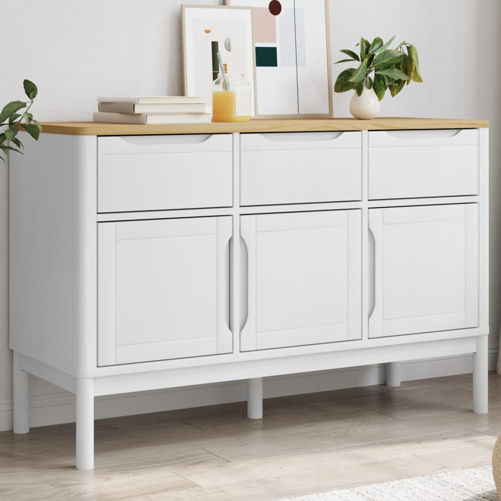 vidaXL Sideboard Aufbewahrungsschrank Wohnzimmermöbel Massivholz Kiefer