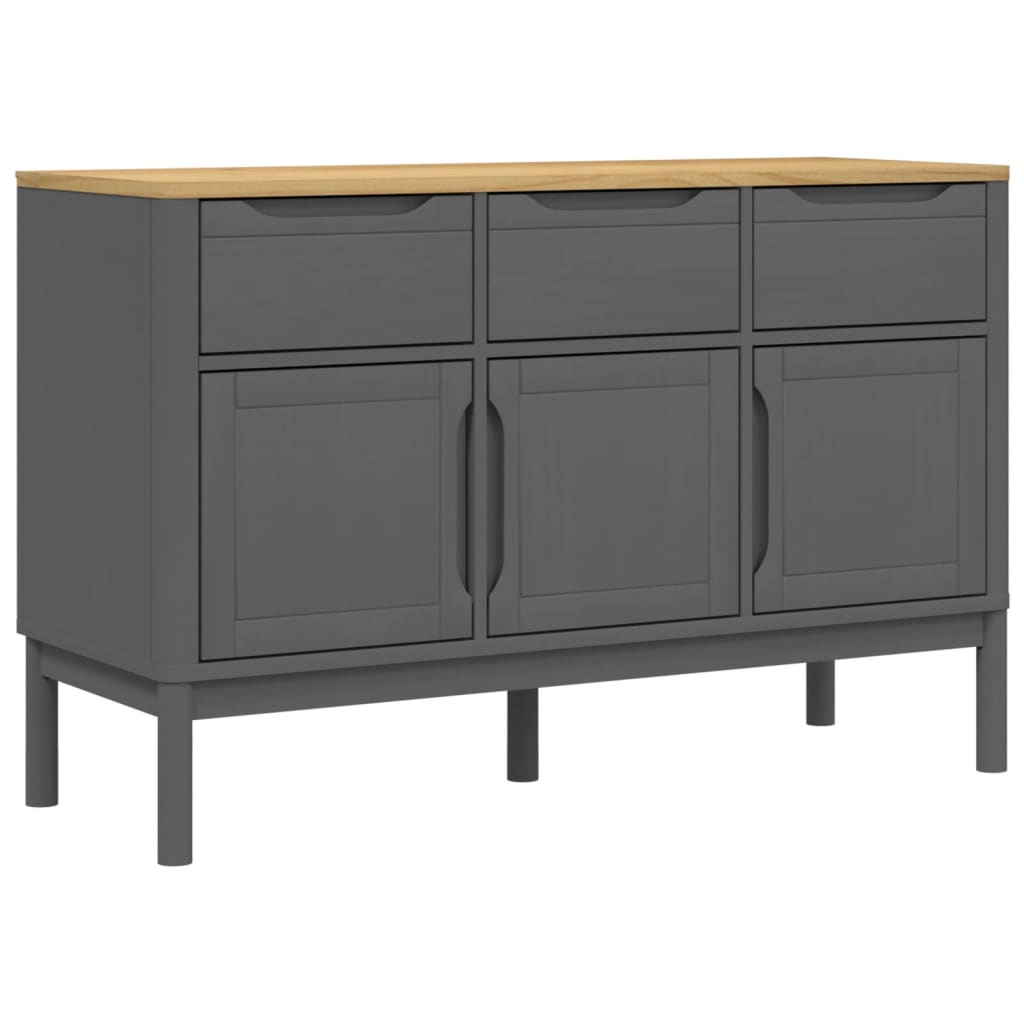 vidaXL Sideboard Aufbewahrungsschrank Wohnzimmermöbel Massivholz Kiefer