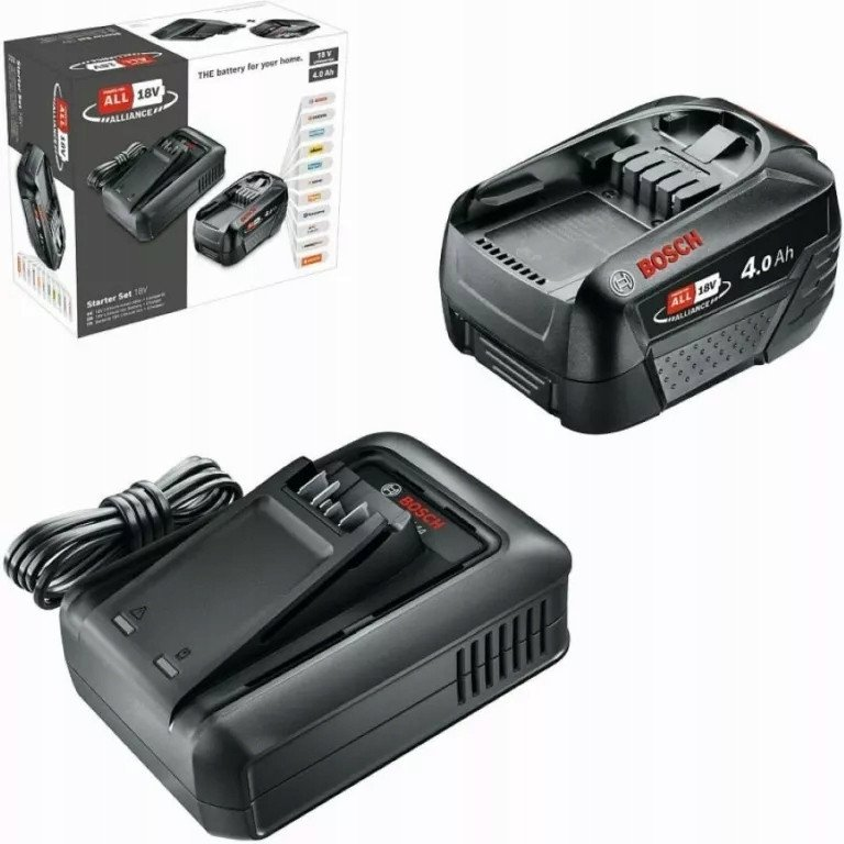 Kit de inicio Bosch de 18 V (1 batería de 4,0 Ah + cargador AL 18V-44)