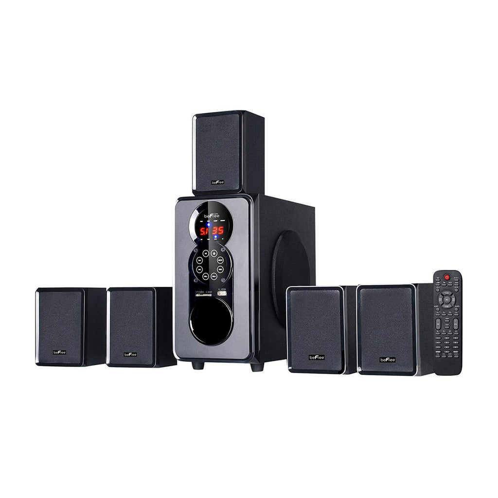 Sistema de altavoces de sonido envolvente Bluetooth de 5.1 canales beFree Sound en color negro