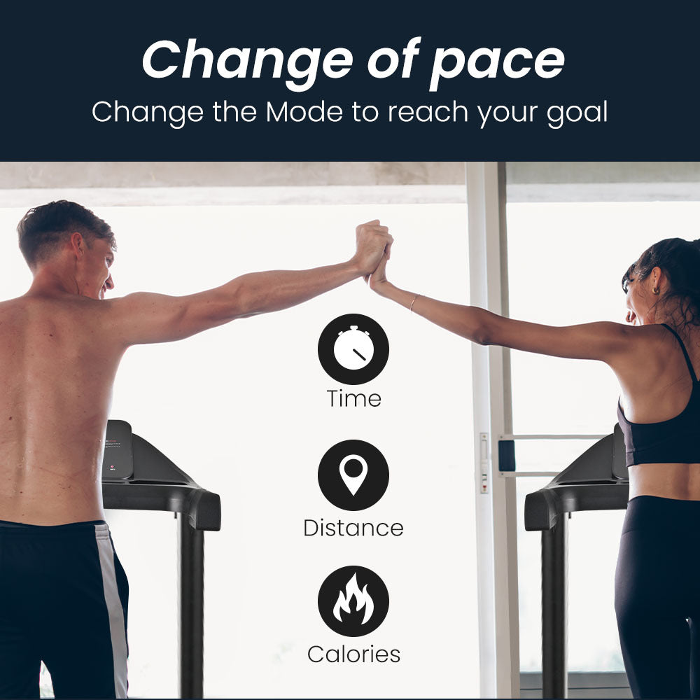 Electric Treadmill, Medium Size, Foldable, Suspension, Bluetooth, USB/MP3, Pulse Sensors, Fitness Tracker NNEMB TRX4