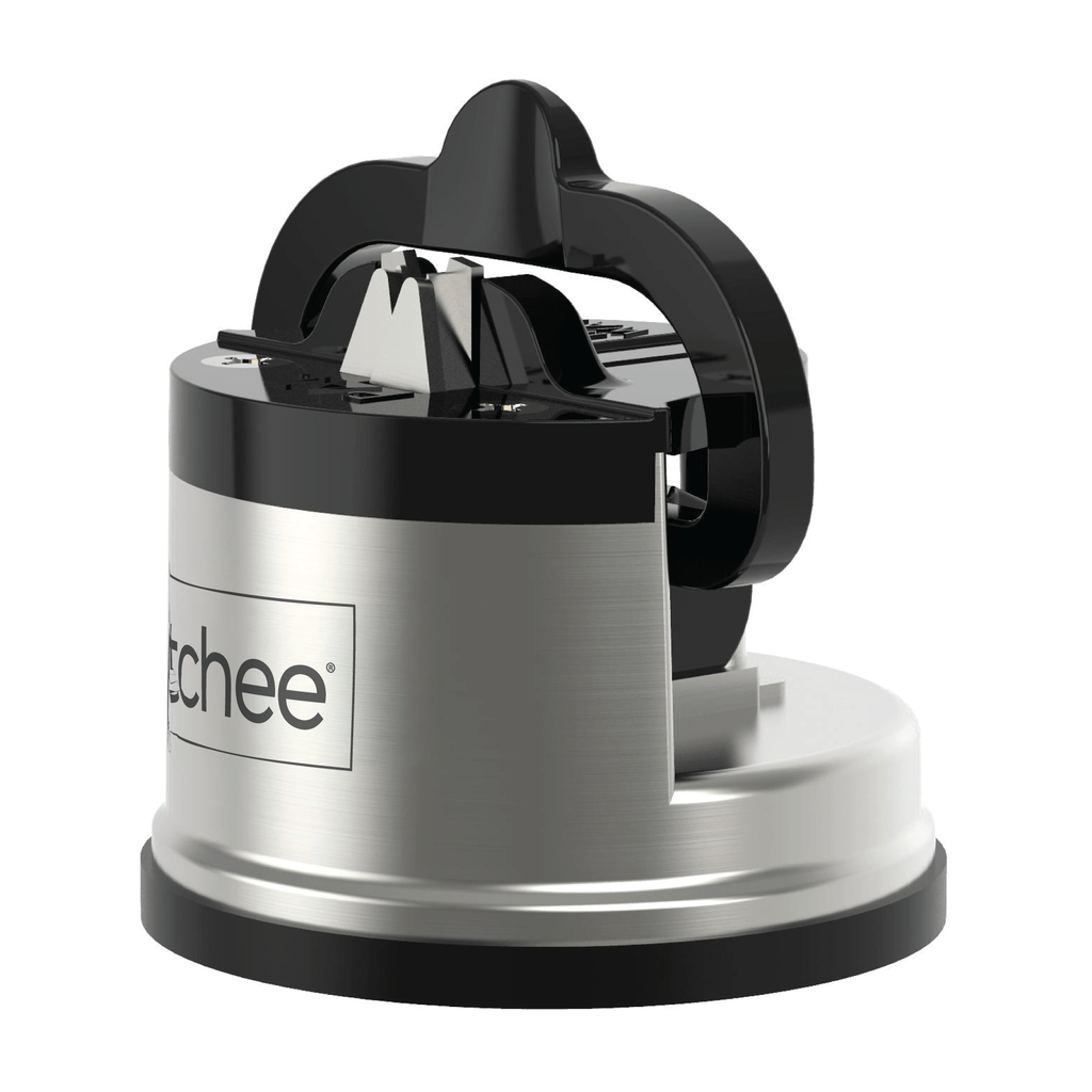 Afilador de cuchillos de cocina con ventosa para hojas y tijeras - Herramientas de afilado