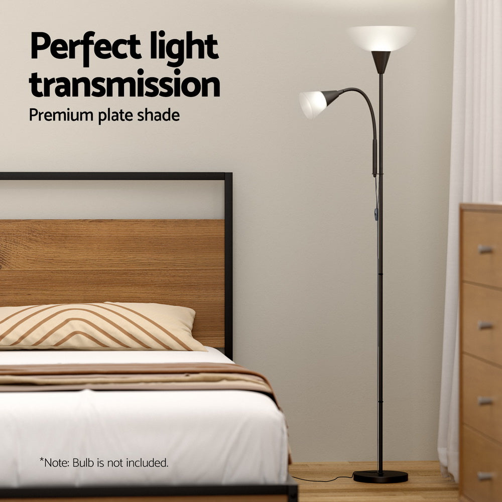 Lámpara de pie NNEDSZ para madre e hijo, moderna, para el hogar, la sala de estar, la oficina, la lectura, color negro