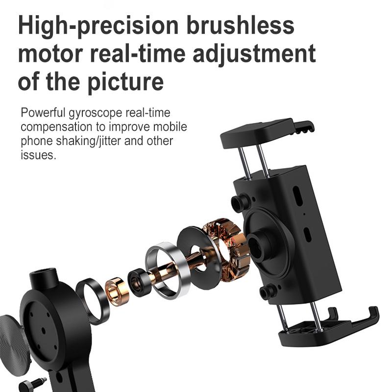 Estabilizador de cardán plegable 3 en 1 NNEIDS con control remoto Bluetooth y trípode para teléfonos inteligentes