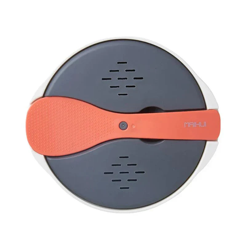 Olla arrocera portátil para microondas y lonchera bento naranja