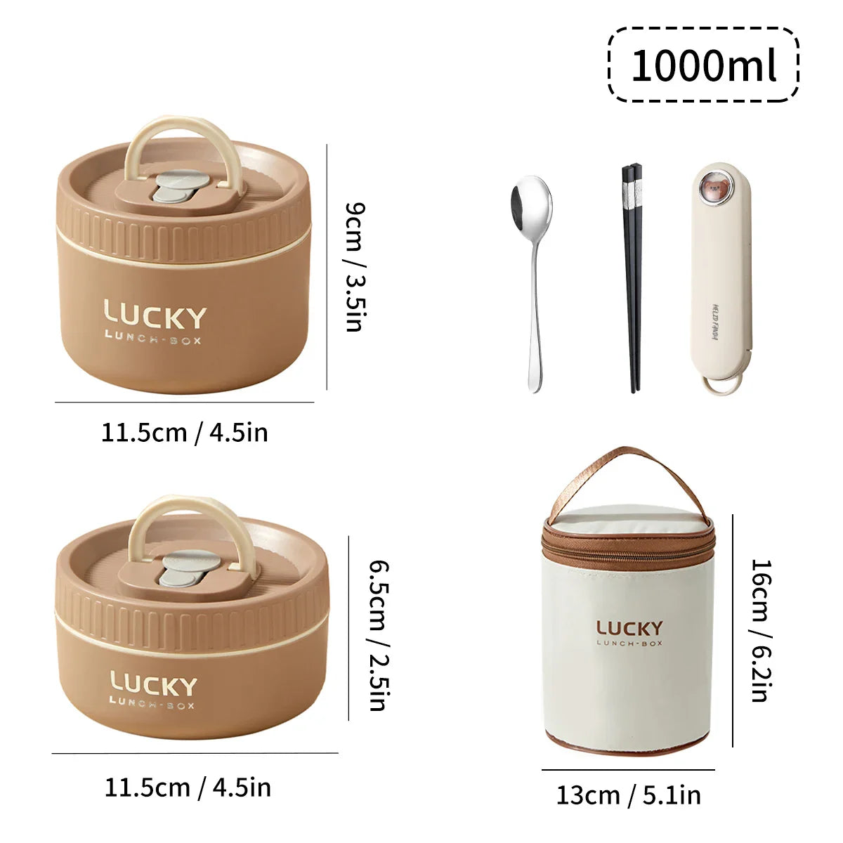 Lonchera térmica portátil sellada WORTHBUY para niños, apilable, apta para microondas, de acero inoxidable 304, contenedor de alimentos aislado.