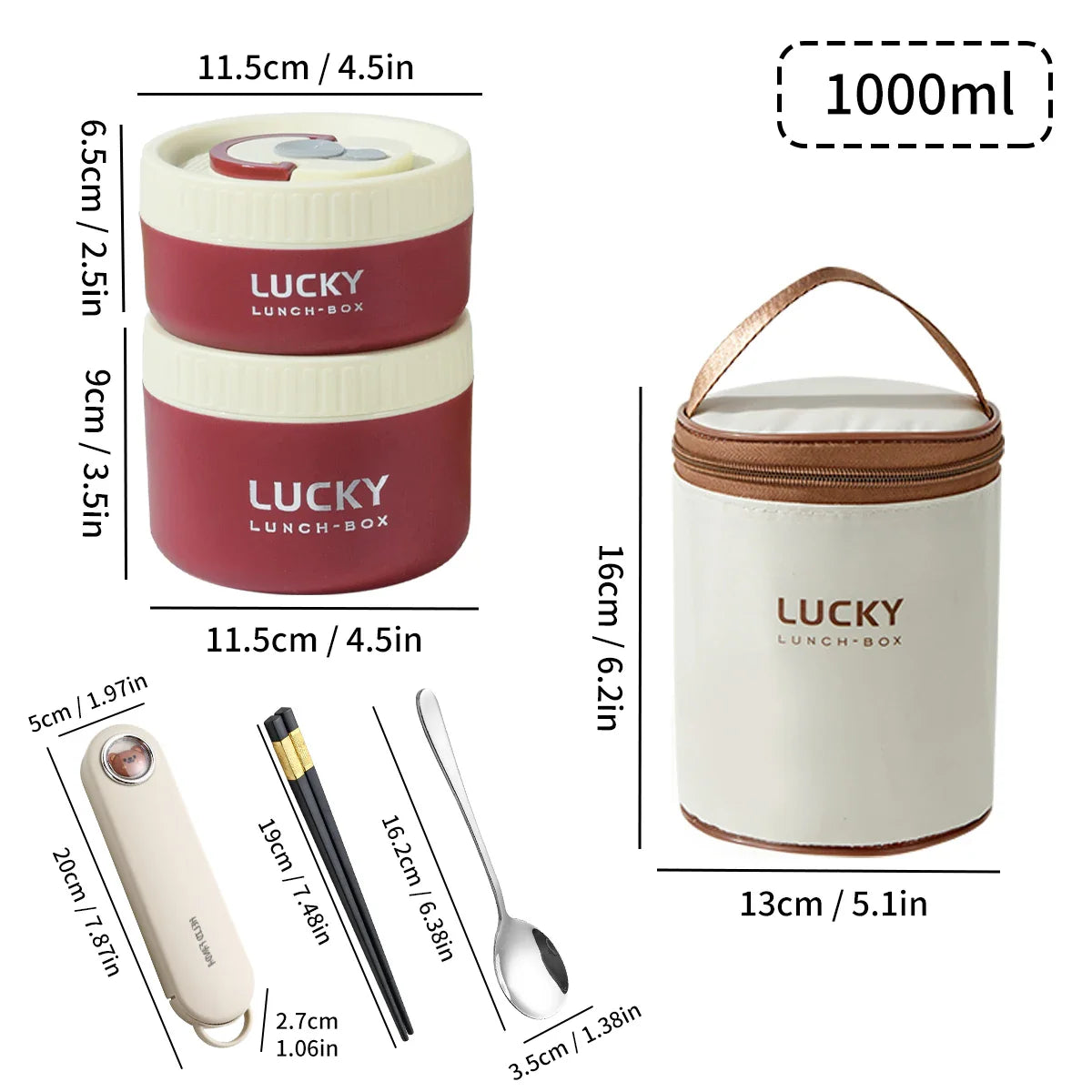 Lonchera térmica portátil sellada WORTHBUY para niños, apilable, apta para microondas, de acero inoxidable 304, contenedor de alimentos aislado.