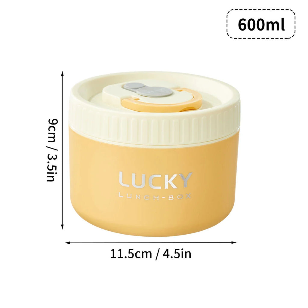 Lonchera térmica portátil sellada WORTHBUY para niños, apilable, apta para microondas, de acero inoxidable 304, contenedor de alimentos aislado.