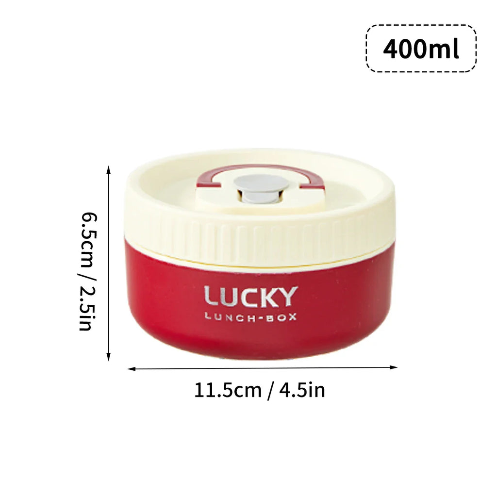 Lonchera térmica portátil sellada WORTHBUY para niños, apilable, apta para microondas, de acero inoxidable 304, contenedor de alimentos aislado.