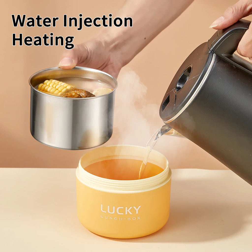 Lonchera térmica portátil sellada WORTHBUY para niños, apilable, apta para microondas, de acero inoxidable 304, contenedor de alimentos aislado.