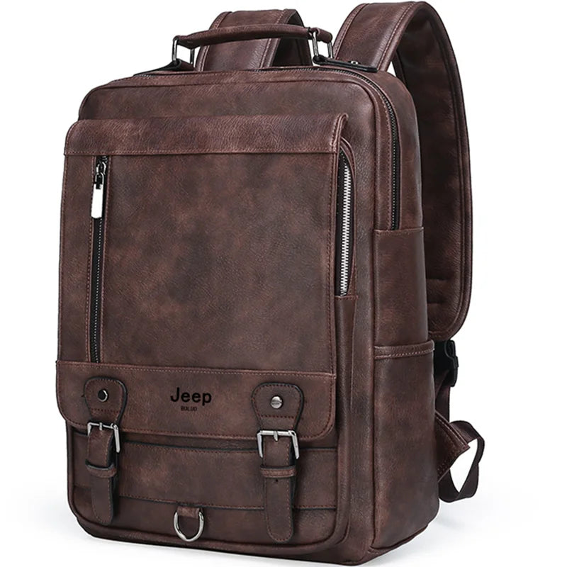 Large Leather Backpack for Men