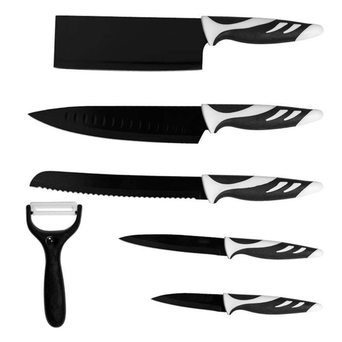 Cuchillo de Mesa Bravissima Cocina Cuchillos Swiss Chef 6 Piezas Acero Inoxidable