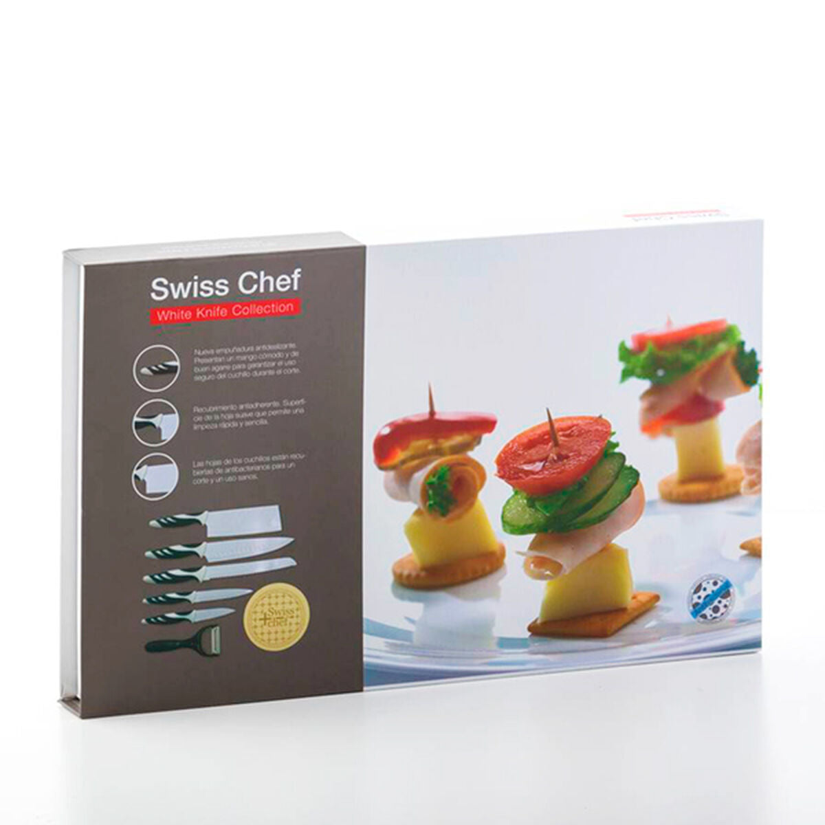 Juego de cuchillos Bravissima Kitchen Swiss Chef (6 piezas)