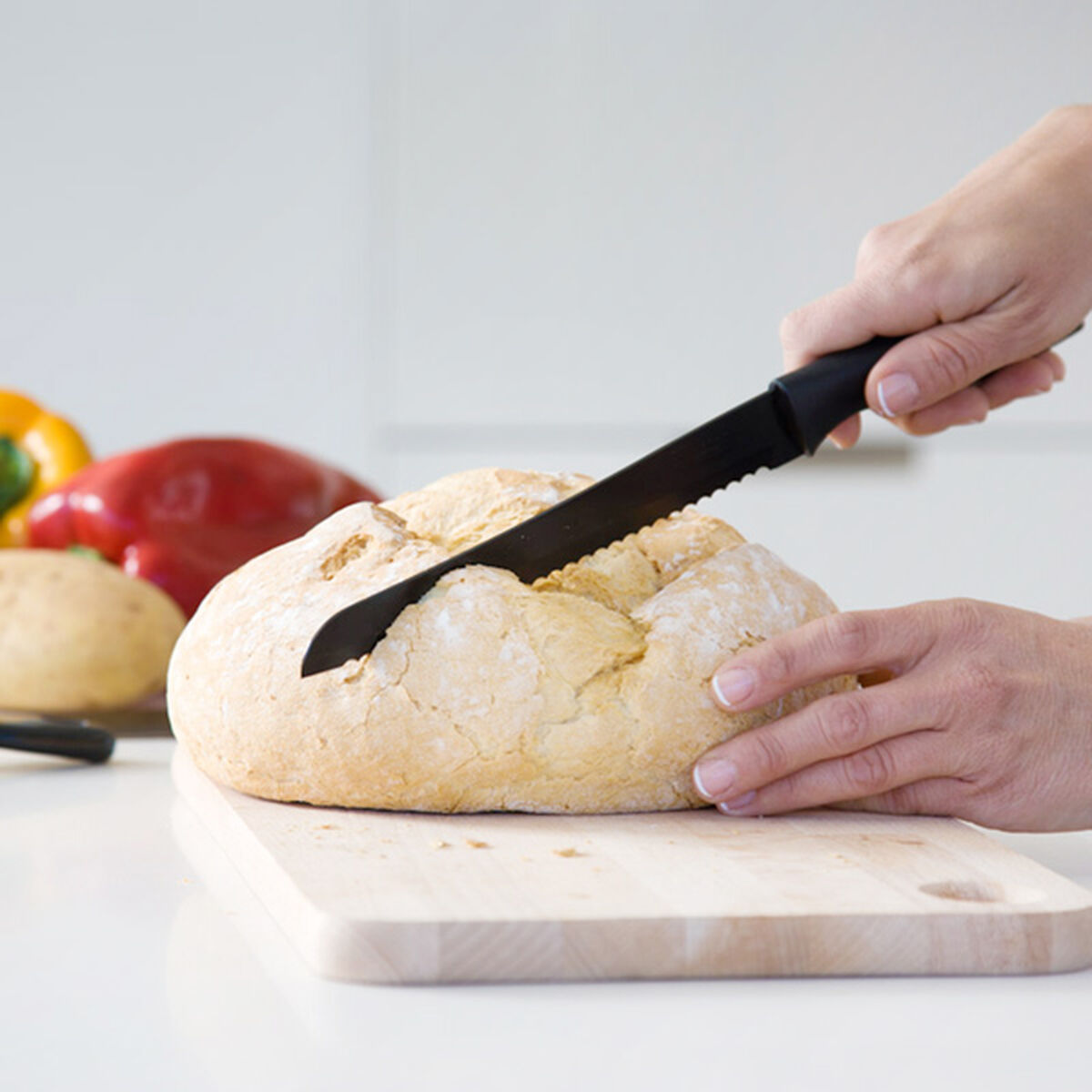 Cuchillo de Mesa Bravissima Kitchen Set de 7 cuchillos Titanio