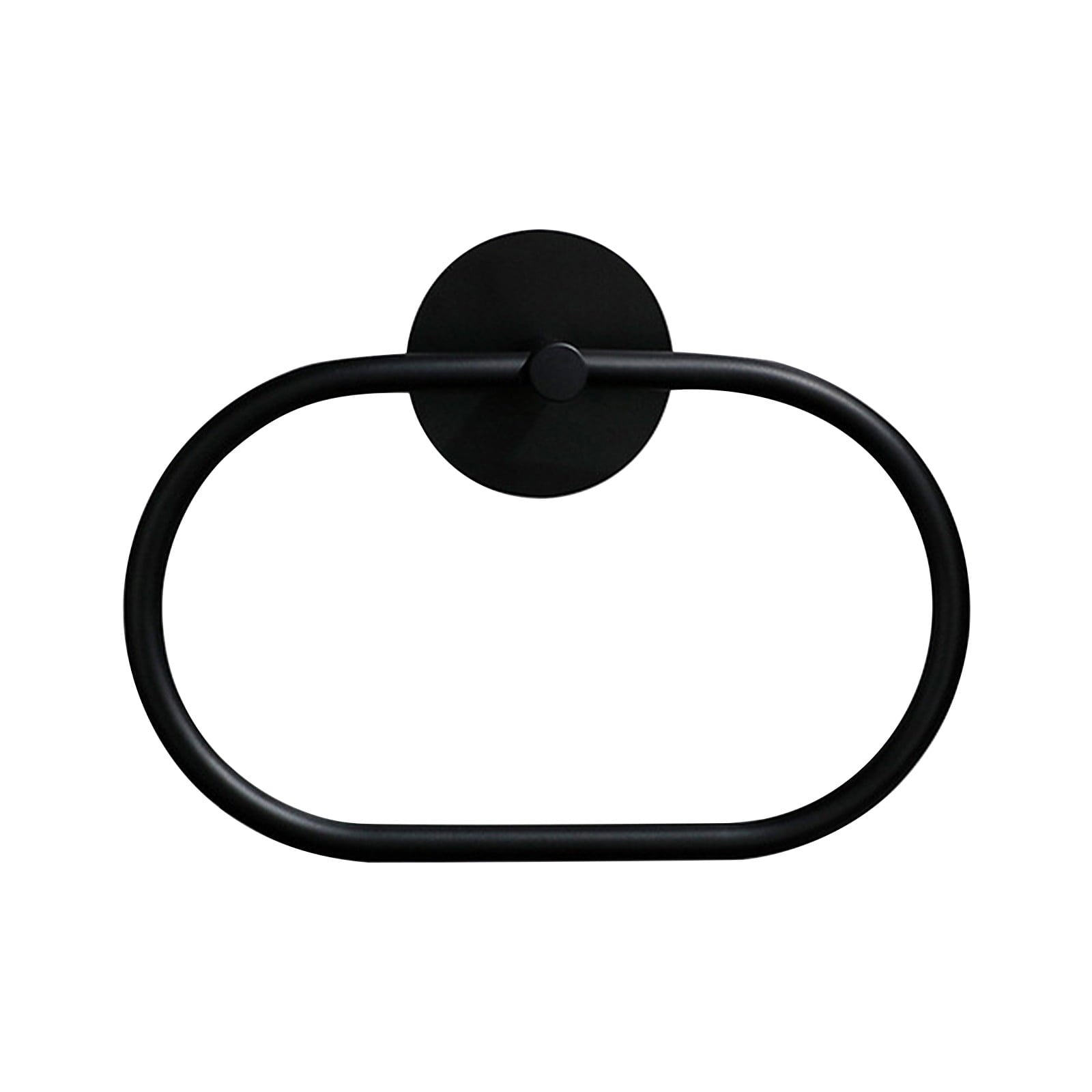 NNEDSZ Bathroom Towel Ring Bathroom Towel Rack Adhesive Hand Towels Holder Towel Hanger Black