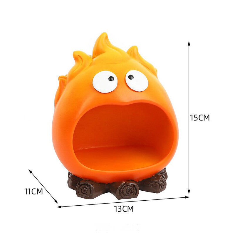 NNEDSZ - Bandeja para llaves con forma de llama de dibujos animados creativa: almacenamiento divertido y decorativo para la entrada o la sala de estar 