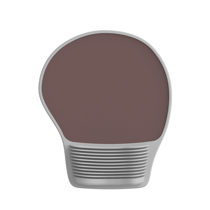 NNEDSZ Brown Ergonomic Silicone Mouse Wrist Rest Pad - Comfortable Hand Support for Keyboard and Mouse