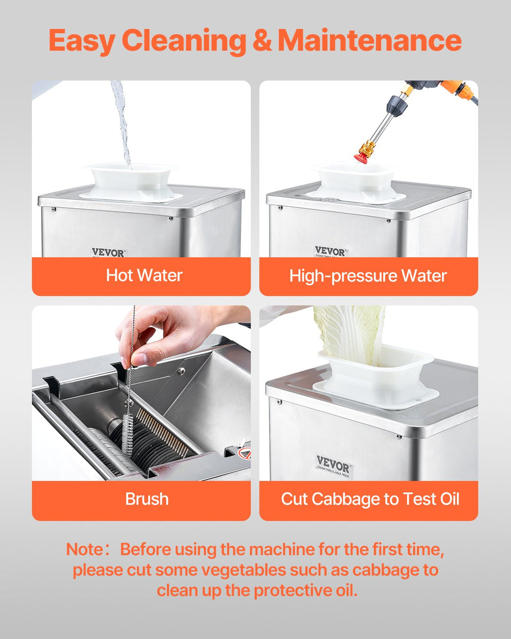 VEVOR Electric Meat Cutter Machine 550W Commercial Meat Slicer Cutting Machine