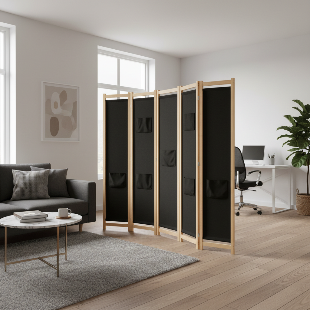 Biombo plegable vidaXL para el hogar, sala de estar, oficina, tela